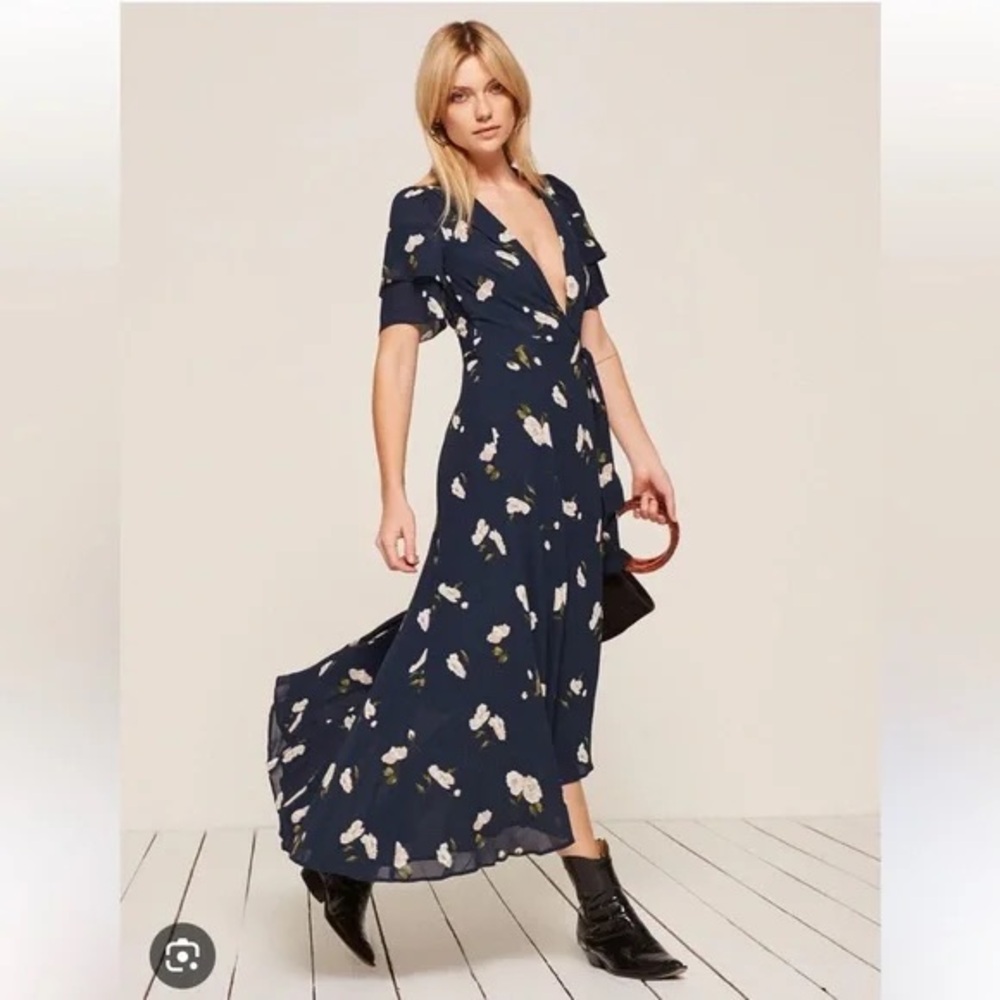 Reformation Layley Wrap Dress